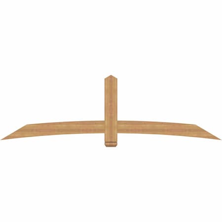 Ekena Millwork Bellingham Timber Gable Bracket, Western Red Cedar, 96"W x 28"H x 1 1/2"D x 5 1/2"F, 7/12 Pitch GBW096X28X0206BEL00SWR